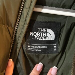 North face olive green jacket